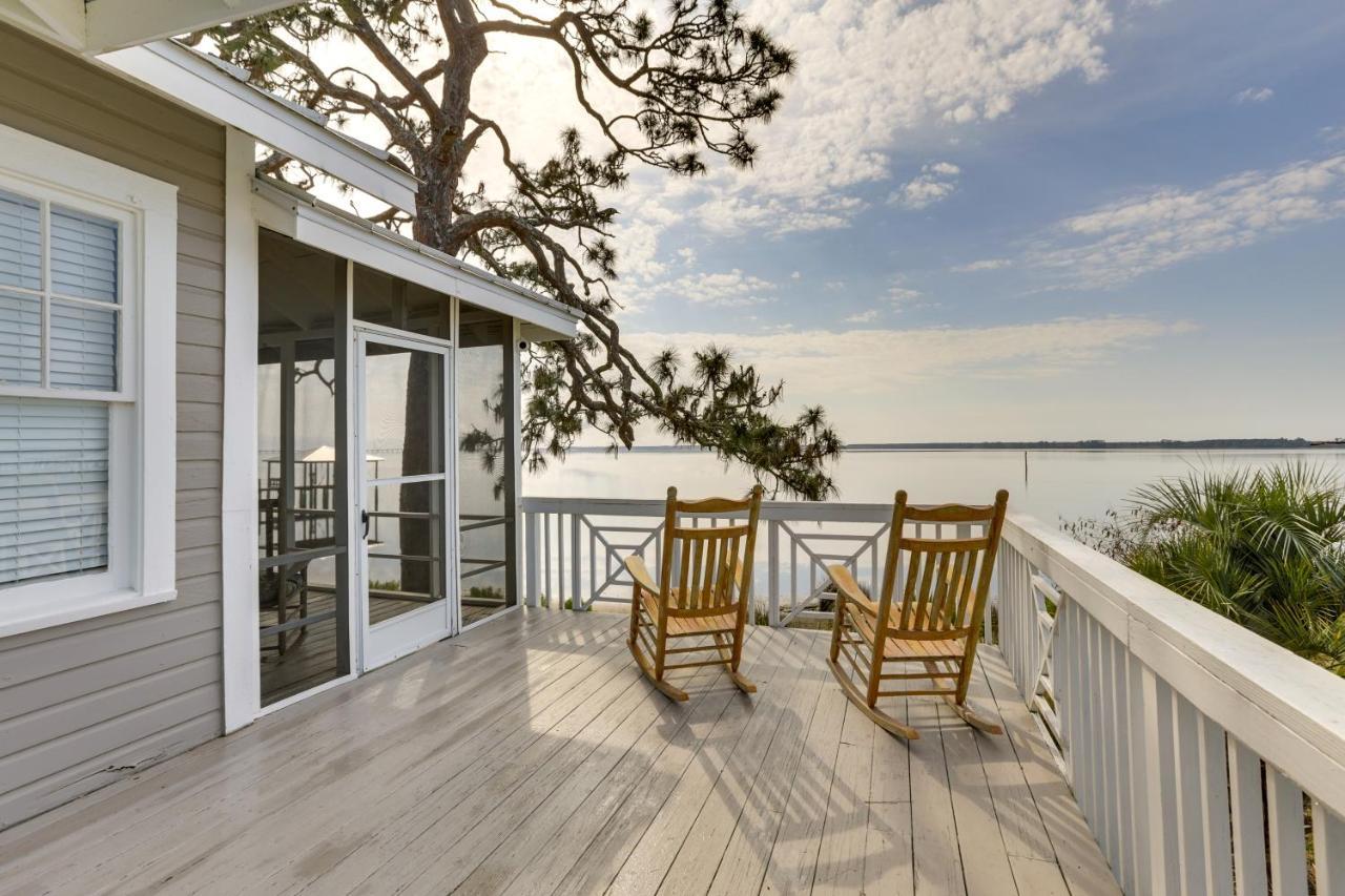 Waterfront Ochlockonee Bay Cottage With Views! Panacea Bagian luar foto